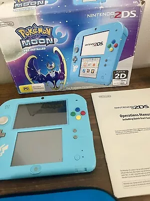 Pokemon Moon Nintendo 2DS Console Australia Plus Nintendo Case Great Condition • $250