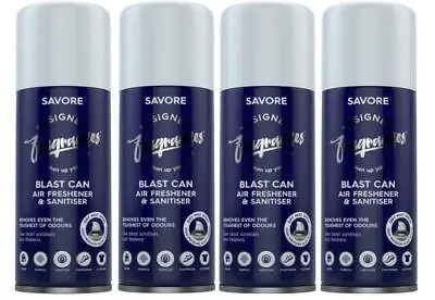 £12 • Buy 4 X Designer Fragrances Blast Spray Can Car Home Air Freshener (various Scents)