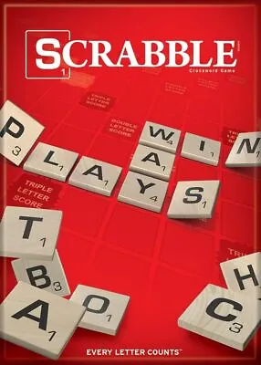 Scrabble Milton Bradley Board Game Art Image Refrigerator Magnet NEW UNUSED • $3.99