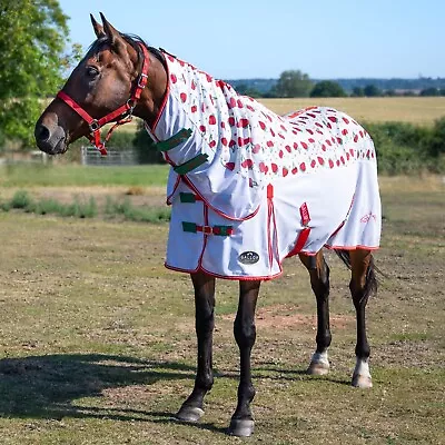 Gallop Berries & Cherries Fly Mesh Horse Rug Full Neck Combo | UV Protection • £34.75