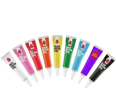 9x19g Writing Icing Pens Tubes Decoration Cookie Baking Colour Biscuit • £99