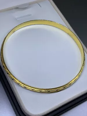 22ct Yellow Gold Bangle Bracelet Indian Asian Wedding Ceremony Jewellery 14.8g • £1100