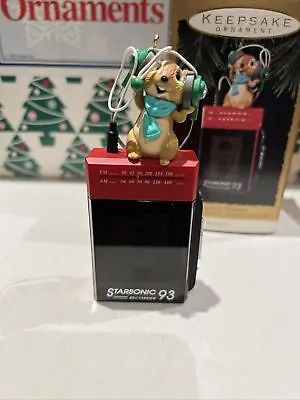 £16.99 • Buy Walkman Mouse Magic Recordable Message Christmas Hallmark Keepsake Ornament NIB