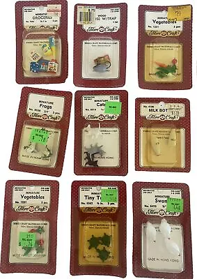 9 Vintage Fibre Craft 4 Sets Of Miniature Dollhouse Furniture - Brand New! • $22