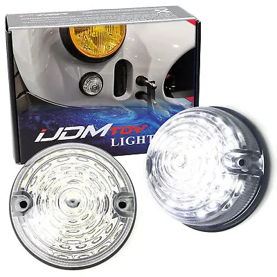 Flush Mount Clear Lens White LED Side Markers/Signal Lamps For Classic 50 60 Car • $26.99