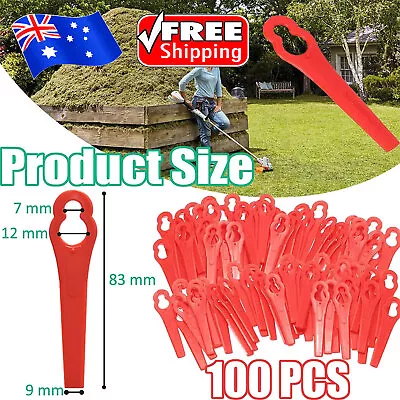 10-100x Grass Trimmer Blades Ozito Plastic For Crop Garden Weed Lawn BOSH KULLER • $8.99