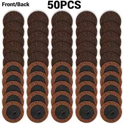 50x 2Inch Roll Lock Disc Sanding Disc Coarse Surface Prep Grinder Polishing Pads • $17.99