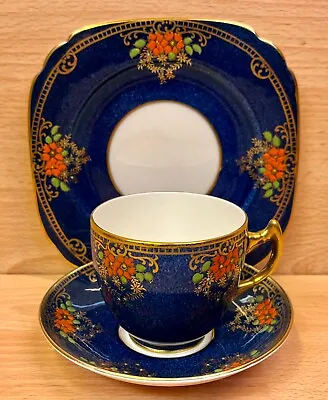 Collingwood  Red Daisies  Pattern Tea Cup Trio !930's. • £8.99