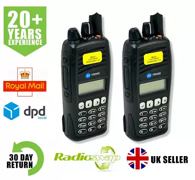 TAIT TP8140 BAND 3 174-225MHZ 5 WATT IP67 WALKE-TALKIE TWO WAY RADIO X 2 • £195