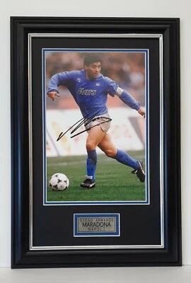 $69.99 • Buy Maradona Photo Signed Framed Napoli Memorabilia