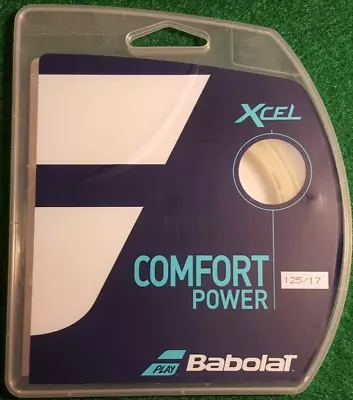 New Babolat Xcel Comfort Power 125/17 Tennis String!!! White Pack!!! • $17.95