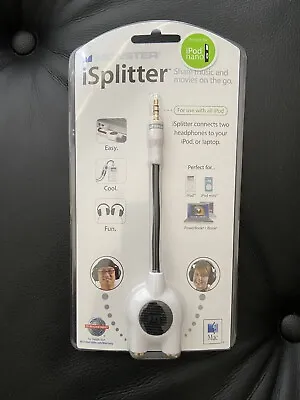 NEW Monster ISplitter Headphone Stereo Audio Splitter Y Adapter 1 Male 2 Female • $3.99