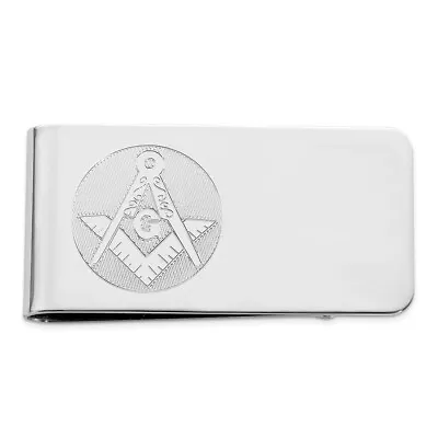 Rhodium-plated Kelly Waters Masonic Money Clip • $87.95