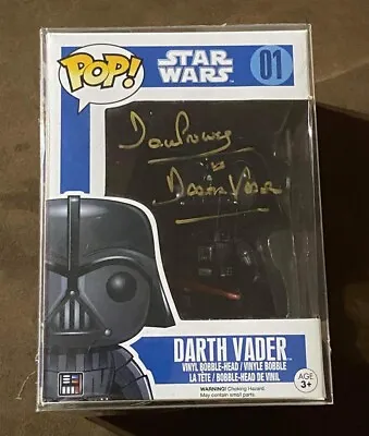 DAVE PROWSE Hand Signed  FUNKO Pop! Vinyl STAR WARS #01 • £155