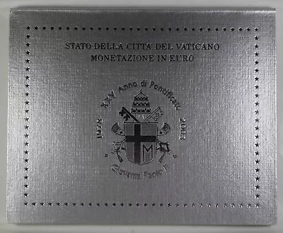 Vatican 2003 Official 1 Cent - 2 Euro Coins BU Set  [290 • $159