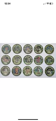 1991 7-11 Mideast Slurpee Baseball Coin Set Of 15 Discs Griffey Sandberg Brett • $19.99