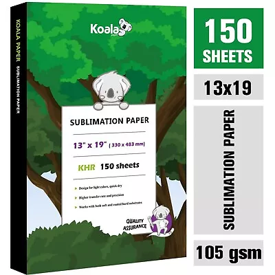 Koala Sublimation Paper 13x19 150 Sheet For Inkjet Heat Transfer Cotton Poly Mug • $33.94