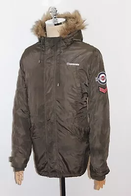 Men's Lambretta Hooded Winter Parka Jacket Size XL • £44