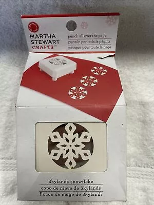 Martha Stewart Punch All Over The Page Skylands Snowflake 42-90029 New • $10.39