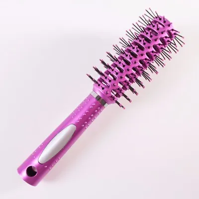 LARGE ROUND VENTED HAIR BRUSH Salon Quality Styling Radial Hairbrush + Heat Vent • £7
