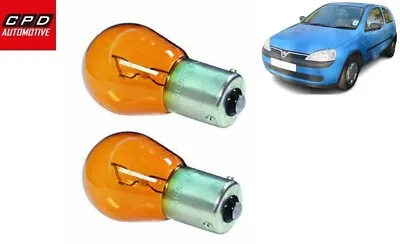 Vauxhall Corsa C 2000-06 Amber 581 Bulbs Orange Rear Indicator Light 21w Bau15s • $6.15