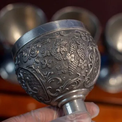 WINE Glass - Schohaus Pewter Goblet - ELEGANT - 1lb - COSPLAY - GAME OF THRONES  • £4.82