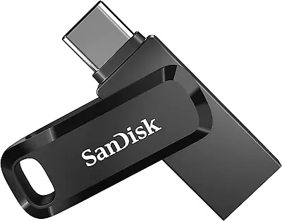 SANDISK Ultra 128GB Dual Drive Go USB-A And USB-C Flash Drive Black SDDDC3-128 • $89.22