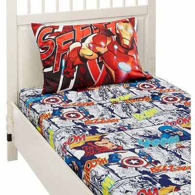 Avengers Twin Bedding Set Sheets Set Teen Kids Bedding Boys 4pc  • $63.99