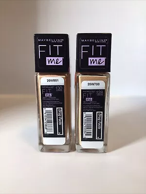 New Maybelline Fit Me Dewy+smooth Foundation 130 Buff Beige 128 Warm Nude • $10