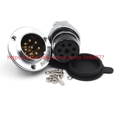 GX30 8Pin Flange Aviation Waterproof ConnectorPanel Mount Plug Socket • $8.47