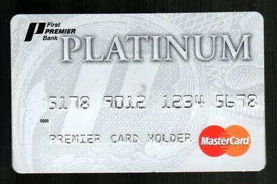 FIRST PREMIER BANK Platinum MasterCard ( 2000's ) Promotional Card • $2.50