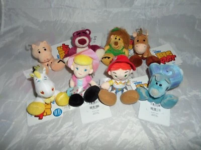 £9.89 • Buy Disney Pixar Tiny Big Feet Toy Story Mini Soft Plush Toy Woody Buzz Bo Peep NEW