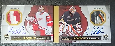 Peter Mrazek Viktor Fasth 2013-14 The Cup Dual Rookie Auto Bookmark 13/25 • $73.59