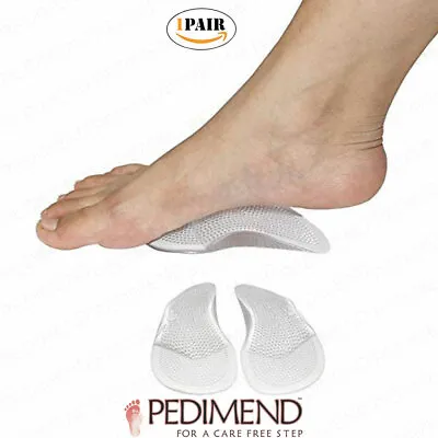 Pedimend Self-Adhesive 3/4 Length Gel Metatarsal And Arch Support Insoles (2PCS) • £11.97