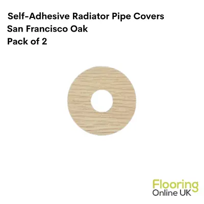 Laminate Radiator Pipe Rose Covers Self-Adhesive Pack Of 2 San Francisco Oak • £10.99