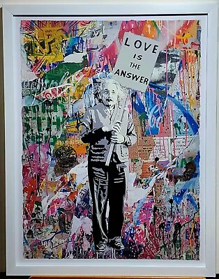 MR BRAINWASH  Einstein  Mixed Media With Silkscreen- Street Art 2023 • $8995