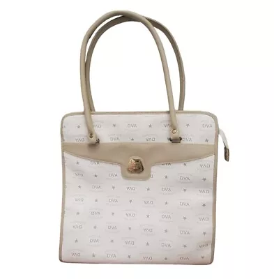 Unique Dolce Vita Accessories (DVA) Vintage Jackson Cream Faux Leather Tote Bag • $39