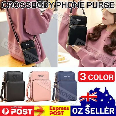 $16.99 • Buy Women Crossbody Phone Purse Touch Screen Bag RFID Blocking Wallet Strap VIC