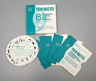 Vintage GAF View-Master Personal Stereo Reel Mounts PACK OF 6 W/ Envelopes 2515 • $25.99