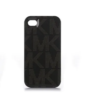 Michael Kors Electronics Black Plastic Signature Mk Logo Iphone 44s Case+box • $39.99