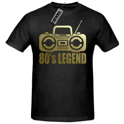 80's Legend Boombox T Shirt 80's Unisex T Shirt 80's T Shirt.(Gold Slogan) • £9.99