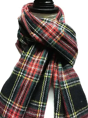 J Crew Tartan Scarf Shawl Timeless And Classic Soft Faux Wool • $28