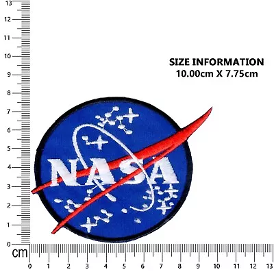 Embroidered Iron On Or Sew On Nasa Logo Clothes Patch Badge - Patch • £3.19