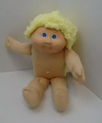 Vintage Cabbage Patch Doll Girl Blonde Hair Blue Eyes 1 Dimple 1985 Coleco • $17.51