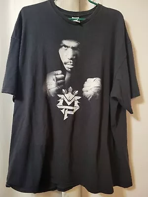 Manny Pacquiao Design Black Shirt - 3XL - A27 • $15