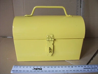 £6.99 • Buy Lunch Box, Child's Storage Chest, Locker, Yellow, Usa Style