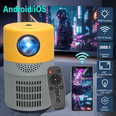 Mini Projector 1080P FHD Portable Video Movie Outdoor Home Theater Cinema HDMI • $35.99