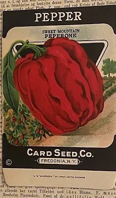 1920’s - 30’s Vintage Red Bell Seed Packet - Litho Card Seed Co - Fredonia  NY • $5