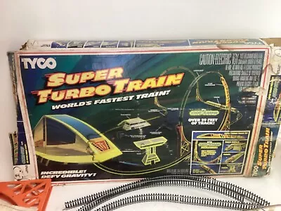 Vintage 80s TYCO Turbo Train Set World’s Fastest Train Nite-Glow In Original Box • $59.95