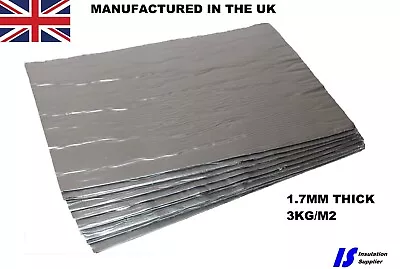 ButylMAT Alu Butyl Sound Deadening Panel Vibration Noise Barrier Insulation UK • £19.99